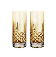 Bild von Frederik Bagger Crispy Highball Glas 2stk 37 cl - Citrin/Bernstein