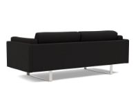 Bild von Erik Jørgensen EJ 280 2 Pers. Sofa 86 L: 210 cm – Njord Dunkelgrau/Gebürstetes Chrom