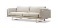 Bild von Erik Jørgensen EJ 280 2 Pers. Sofa 100 L: 240 cm – Njord Beige/Gebürstetes Chrom