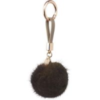 Bild von Natures Collection Nerz-Pom-Pom-Schlüsselanhänger 7 cm – Khaki