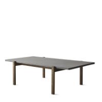 Bild von Eberhart Furniture Eugene Couchtisch 70x125 cm – Dunkle Eiche/Dunkler Beton