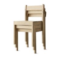 Bild von Eberhart Furniture Thibault Esszimmerstuhl SH: 46 cm – Eiche hell