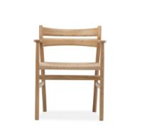 Bild von Bernstorffsminde Møbelfabrik BM2 Sessel SH: 46 cm – Geölte Eiche/Naturgeflecht