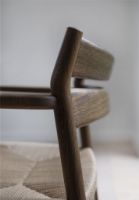 Bild von Bernstorffsminde Møbelfabrik BM2 Sessel SH: 46 cm – Ölbehandelte Räuchereiche/Naturgeflecht