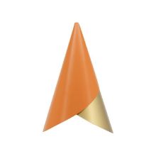 Bild von Umage Cornet Lampenschirm Ø: 13,4 cm – Messing/Nuance Orange