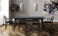 Bild von Bernstorffsminde Møbelfabrik Elegance Tisch 160x85 cm - Schwarz lackierte Esche