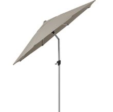 Bild von Cane-line Outdoor-Sonnenschirm Sonnenschirm M/Tilt Ø: 300 cm – Taupe M/Grow Parasolfod M/Hjul Inkl Planteboks 50 x 50 cm – Lavagrau