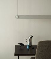 Bild von Normann Copenhagen Dim Linear Pendelleuchte L: 155,5 cm – Gebürstetes Aluminium