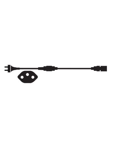 Sirius Tech-Line CH Stikprop L: 1,5 m - Sort