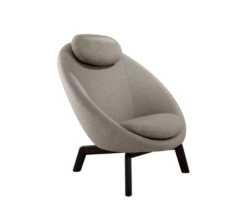 Cane-line Indoor Pace Loungestol inkl. Nakkehynde - Light Brown Zen/Dark Brown Mahogany