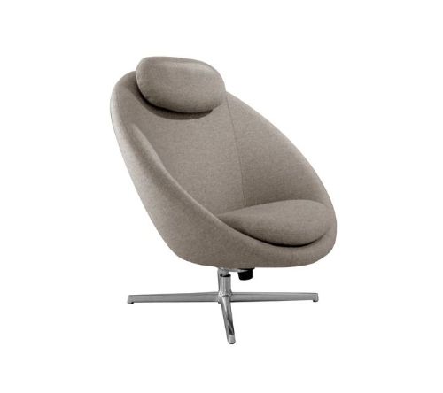 Cane-line Indoor Pace Loungestol inkl. Nakkehynde - Light Brown Zen/Polished Aluminium