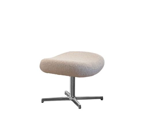 Cane-line Indoor Pace Fodskammel H: 45 cm - Light Brown Scent/Polished Aluminium