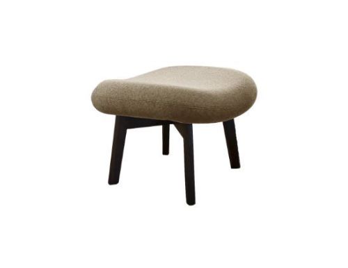 Cane-line Indoor Pace Fodskammel H: 45 cm - Marsala Yellow/Dark Brown Mahogany