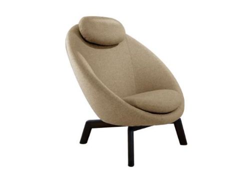 Cane-line Indoor Pace Loungestol inkl. Nakkehynde - Marsala Yellow/Dark Brown Mahogany