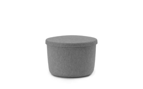 Normann Copenhagen Hide Puf Lille 39x52,5 cm - Grå