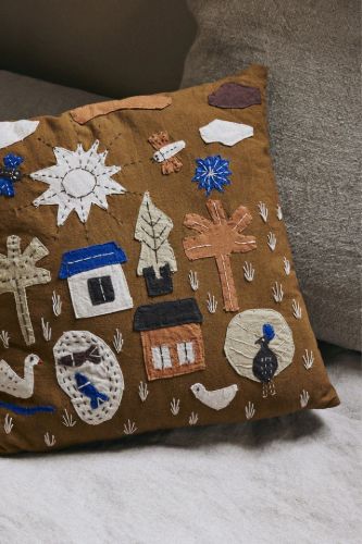 Ferm Living Village Kissen 40x40 cm - Sugar Kelp