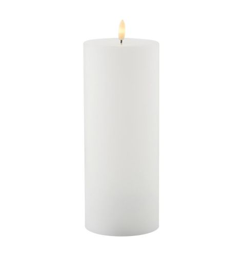 Sirius Sille Genopladelige LED Stearinlys 10x25 cm - Hvid
