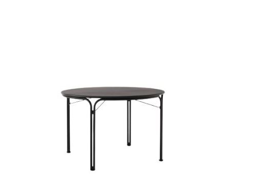 &Tradition Thorvald SC98 Space Copenhagen Outdoor Dining Table Ø: 115 cm - Warm Black