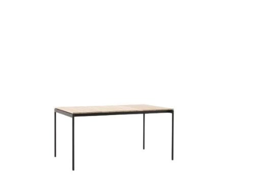 &Tradition Ville AV25 Andersen & Voll Outdoor Dining Table 90x150 cm - Warm Black/Teak