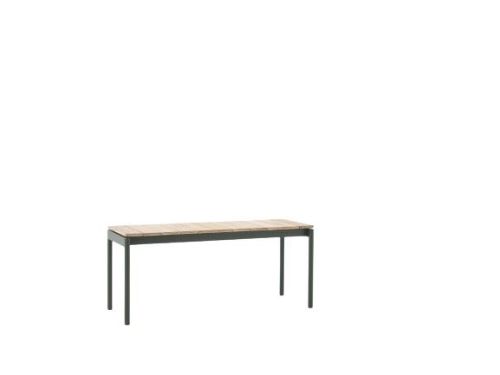 &Tradition Ville AV27 Andersen & Voll Outdoor Bench 40x110 cm - Bronze Green/Teak