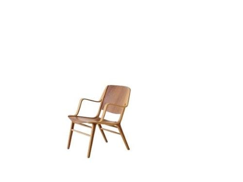 &Tradition Ax HM11 Lounge Chair  - Lacquered Oak/Walnut
