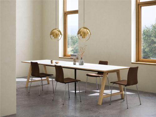 Andersen Furniture T11 Zusatzplatten 2 Stück 50x95 cm - Weißes Laminat/Eiche