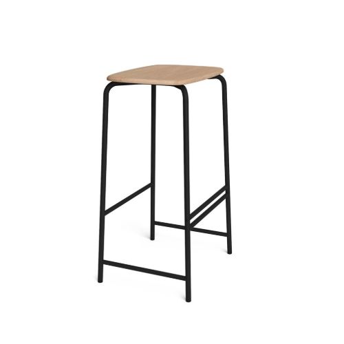 VIA Copenhagen TRAB Barhocker H: 65 cm – Weiß geölte Eiche