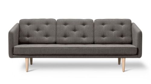 Fredericia Furniture 2003 No. 1 3 Pers. Sofa L: 206 cm - Fiord 151/Eg Sæbe