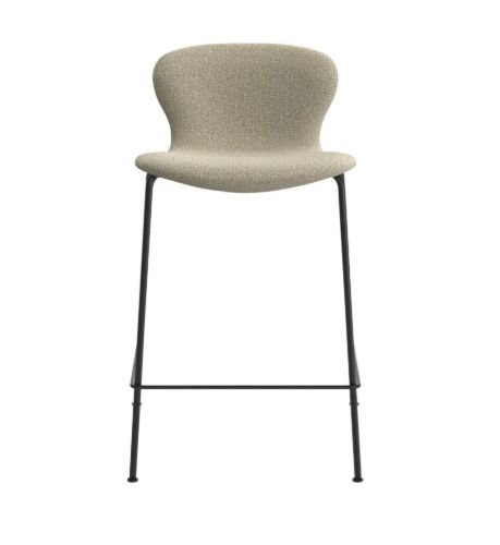 Bruunmunch PLAYchair Bar LowBack Fully Upholstered  - Bouclé Crush 50/Black