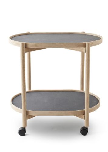 Thomsen Furniture 5068 James Bakkebord 60x40 cm - Eg/Mørkegrå/Granitgrå