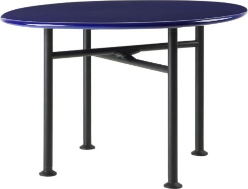 GUBI Carmel Coffee Table 60x60 cm - Pacific Blue/Black Semi Matt