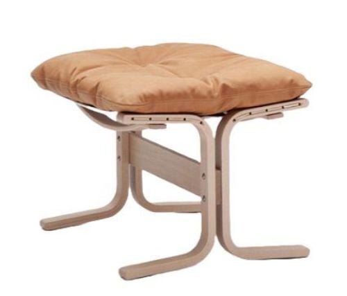LK Hjelle Siesta Classic Fodskammel H: 45 cm - Nature/Vintage Cognac