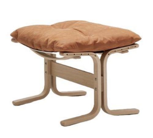 LK Hjelle Siesta Classic Fodskammel H: 45 cm - Nature/Dunes Cognac