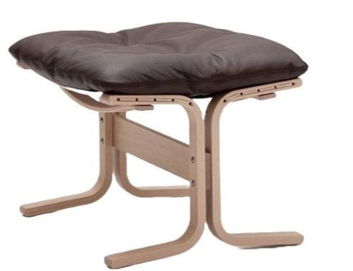 LK Hjelle Siesta Classic Fodskammel H: 45 cm - Nature/Elmo Rustical Dark Brown
