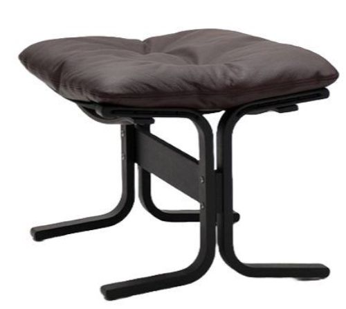LK Hjelle Siesta Classic Fodskammel H: 45 cm - Black/Elmo Rustical Dark Brown
