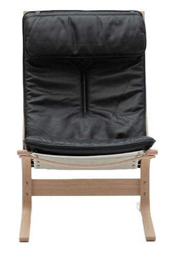LK Hjelle Siesta Fiora Lænestol Høj  - Nature/Hemsen Anilin Black