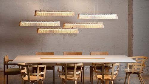 Secto Design Owalo Pendellampe 7000 L: 100 cm - Walnuss