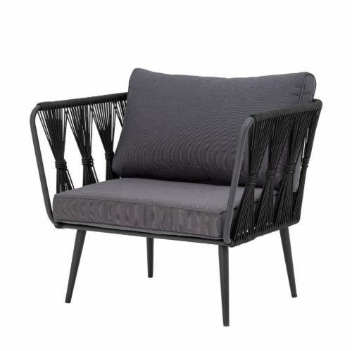 Bloomingville Pavone Loungesessel SH: cm - Schwarz 