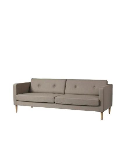 FDB Møbler Firhøj 3-Personen-Sofa L: 228 cm - MLF26/Hellbraun