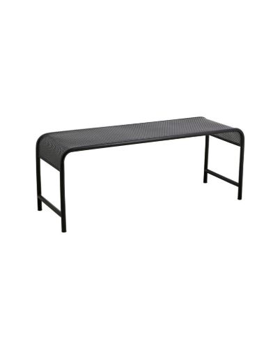 Nordal BRENTA Gartenbank L: 122 cm - Schwarz