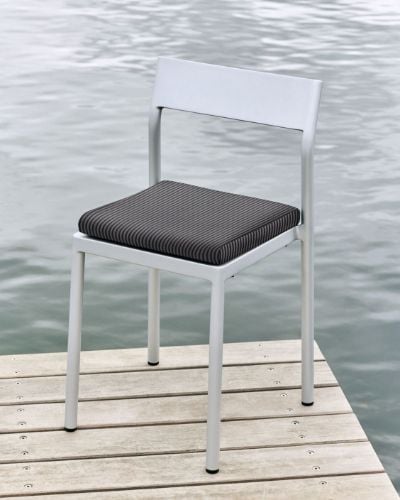 HAY Sitzkissen für Type Chair – Grau-Schwarz-Streifen