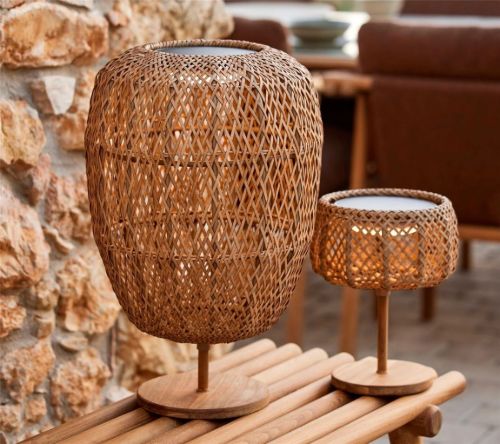 Cane-line Outdoor Illusion Glow Lampe Lille Ø: 22 cm - Natur
