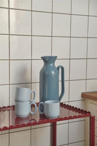 HAY Barro Krug hoch 2 Liter H: 32 cm – Dunkelblau