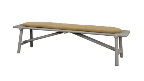 Cane-line Outdoor Sticks Bænk B: 190 cm - Taupe/Turmeric Yellow