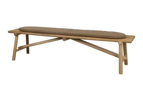 Cane-line Outdoor Sticks Bænk B: 190 cm - Teak/Umber Brown