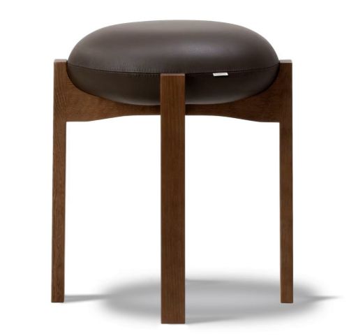 Fredericia Furniture 6830 Pioneer Stool - Læder Primo/Røget Eg