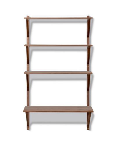 Fredericia Furniture BM29 Børge Mogensen Hylde m. Skriveplade H: 134 cm - Lakeret Valnød
