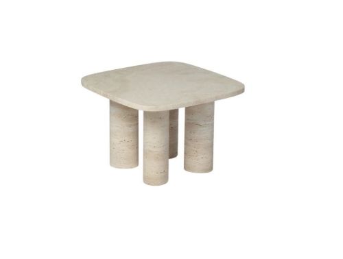 Blomus Volos Beistelltisch S Rechteckig 34x52 cm - Travertin