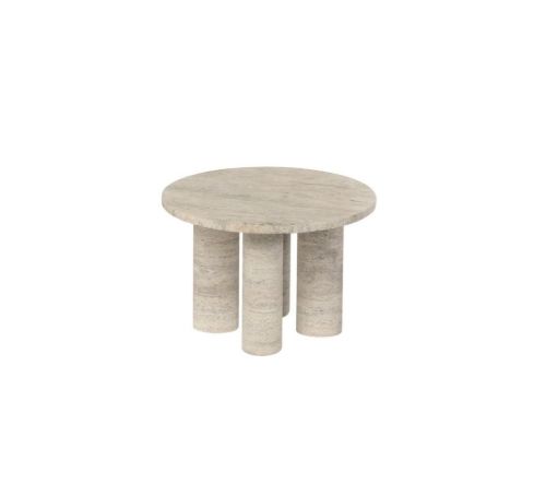 Blomus Volos Beistelltisch S Rund Ø: 52 cm - Travertin