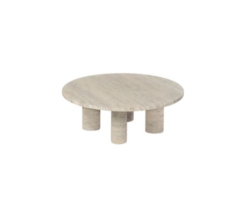 Blomus Volos Coffee Table L Round Ø: 75 cm - Travertine